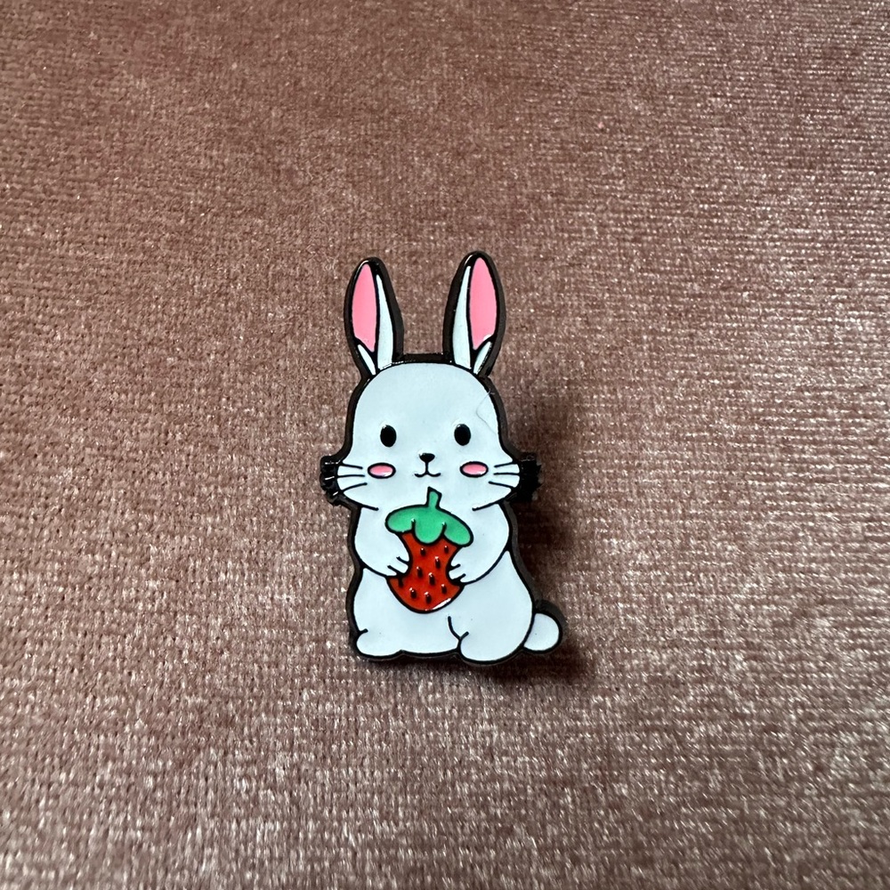Cute Bunny Rabbit Enamel Pin